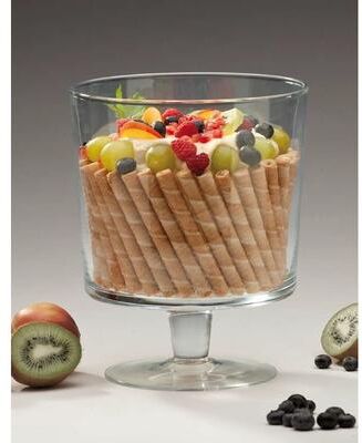 Red Vanilla Luna Trifle Bowl / Ftd Centerpiece