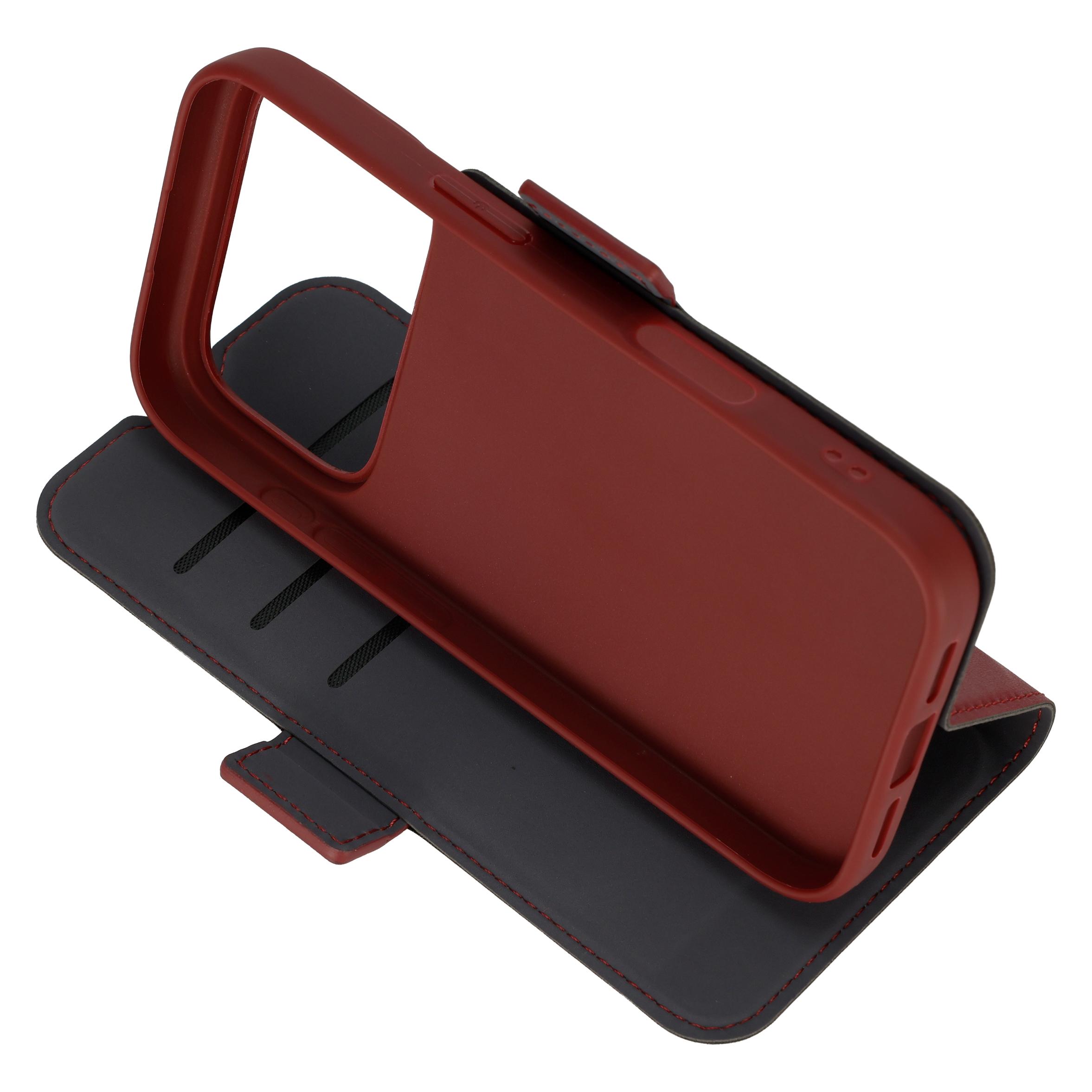 FoneKit MagSafe BookCase Schutzhülle, iPhone 18 Pro / 17 Pro, weinrot (Apple iPhone 17 Pro, Apple iPhone 18 Pro) (6438148069032)
