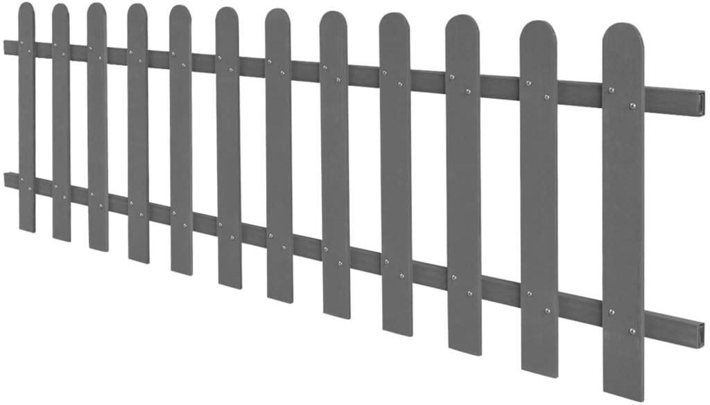Dakota Fields Ayia 200 cm W Fence Panels Fencing Grey 60cm H x 200cm W