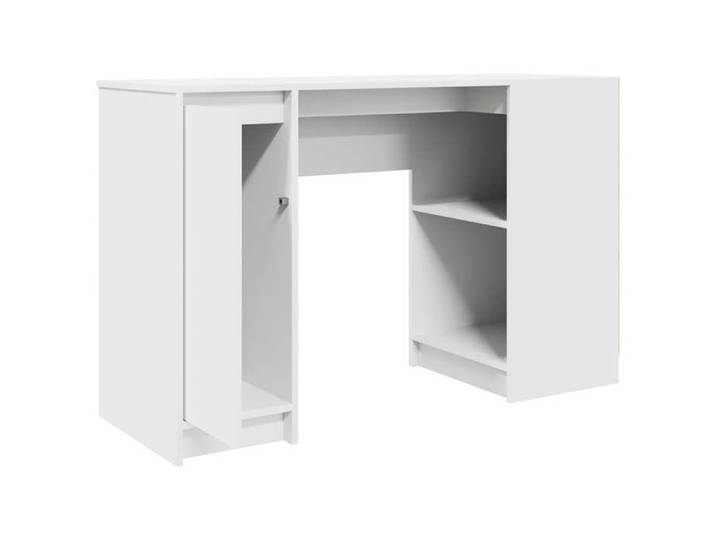 Bureau BURKE Blanc Table à écrire - 1 PERSONNE - blanc 120x42x76 cm - bois d'ingénierie BB794