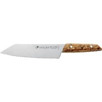VIVUM Allzweckmesser Wellenschliff, 18cm holz