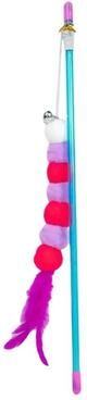 Uplift Picks Elastic Caterpillar Cat Teaser Wand For Interactive Play purple