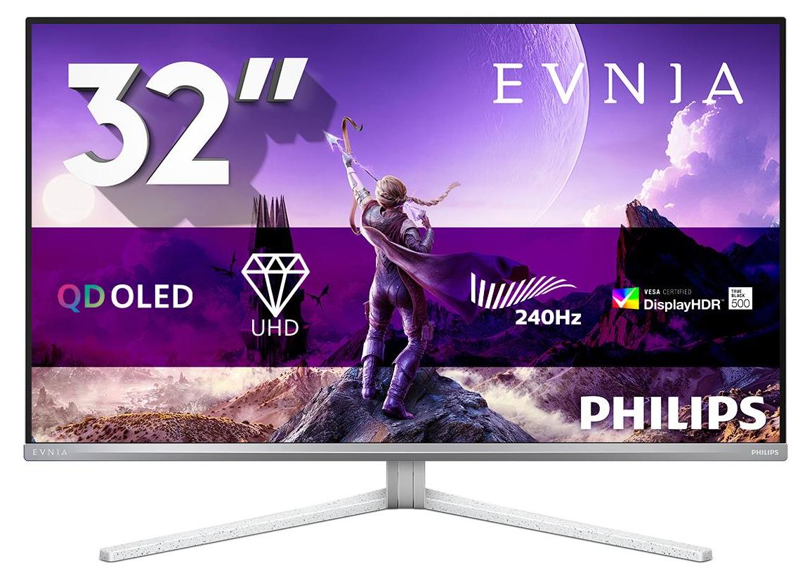 Philips Evnia 8000 32M2N8900P/00, 80 cm (31.5"), 3840 x 2160 Pixel, 4K Ultra HD, QD-OLED, 0,03 ms, Weiß