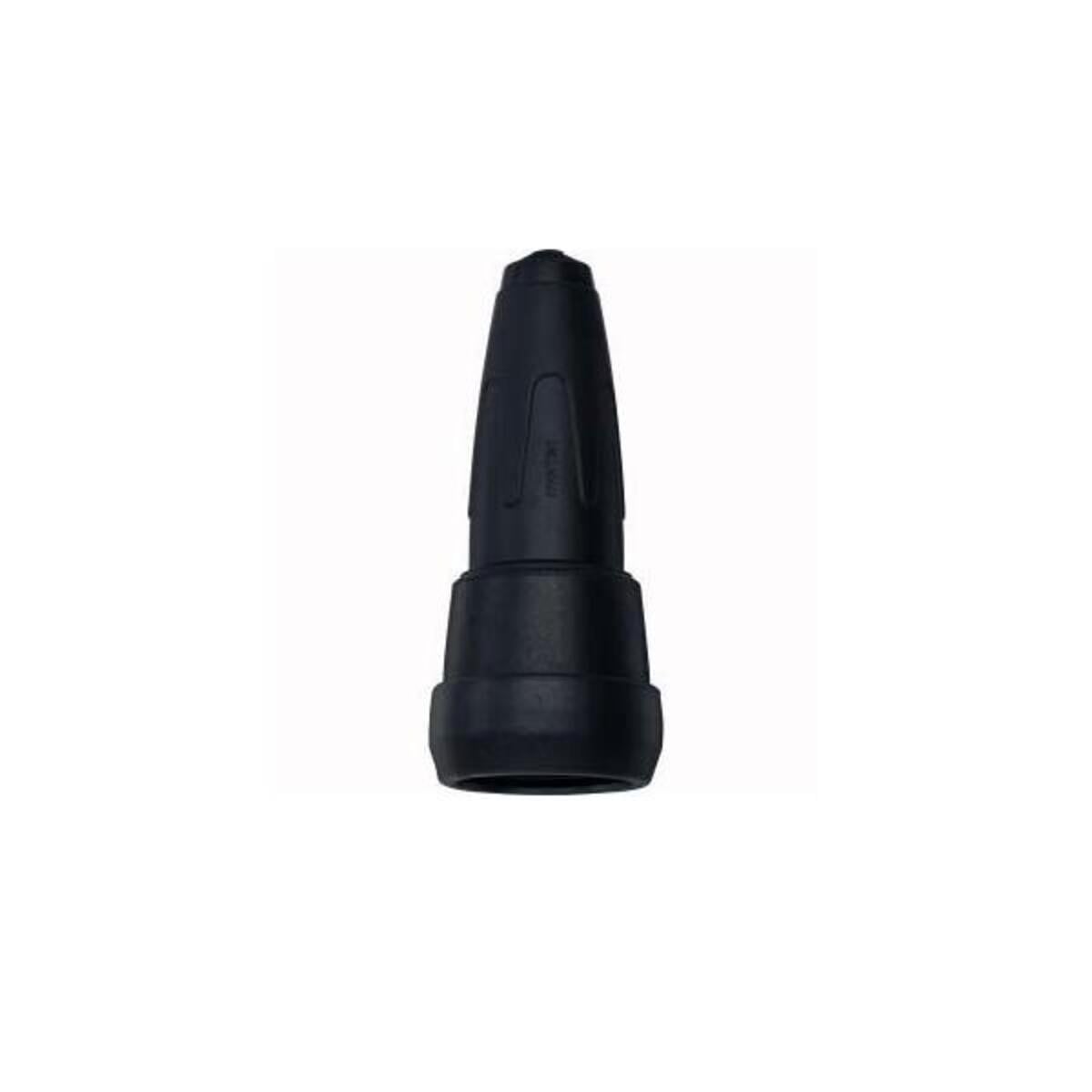 Merten SCHUKO-stopcontact type 173092 volledig rubberen zwart met klikkraag