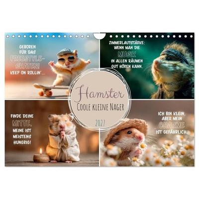 Hamster - Coole kleine Nager (Wandkalender 2027 DIN A4 quer), CALVENDO Monatskalender