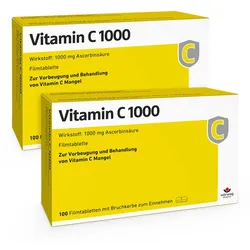 Vitamin C 1000 Filmtabletten Doppelpack 2X100 St