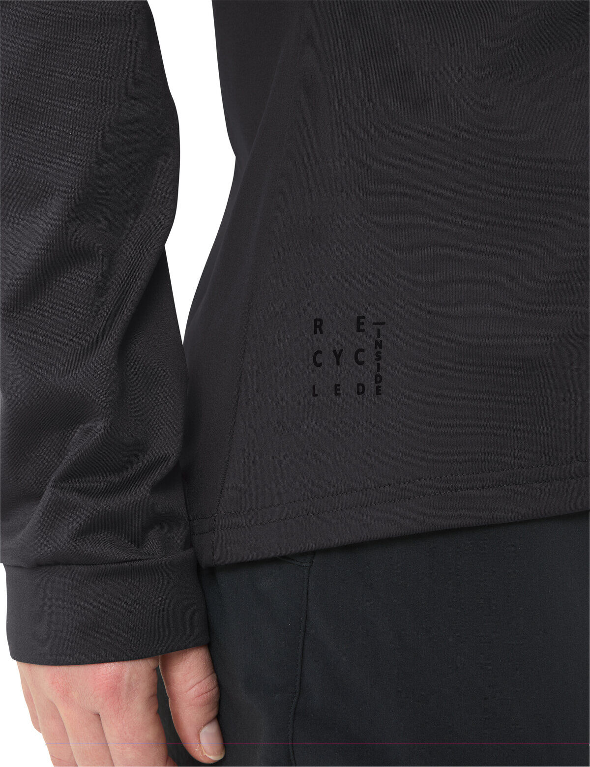 Kapuzensweatshirt VAUDE "WOMEN'S QIMSA HOODY", Damen, Gr. 38, schwarz, Obermaterial: 89% Polyester, 11% Elasthan, Sweatshirts Kapuzensweatshirt, für Outdoor-Aktivitäten geeignet, sportlicher Stil, Kapuzensweatshirt schwarz 38