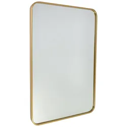 Fragix Boston Spiegel rechteckig - Gold - Metall - 90x60