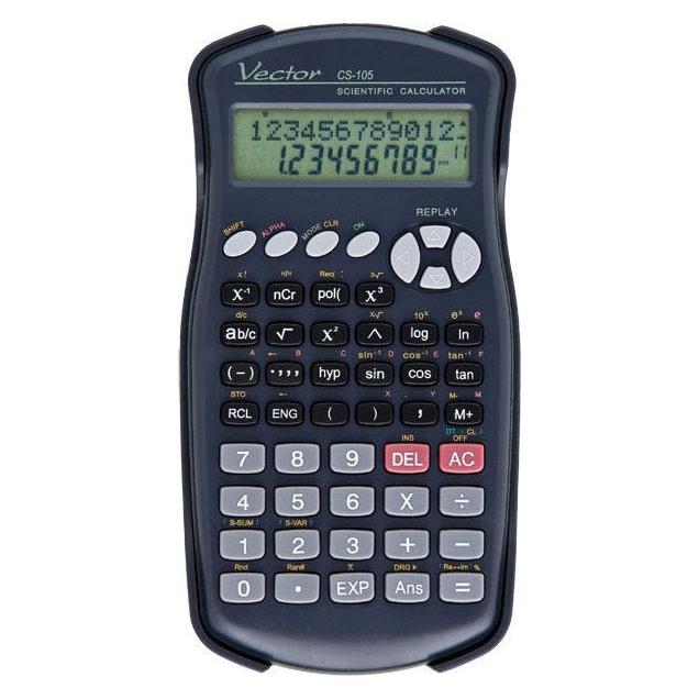 Vector calculator scientific calculator CS-105 - 240 universal functions (Akkubetrieb) (K-VCS105)