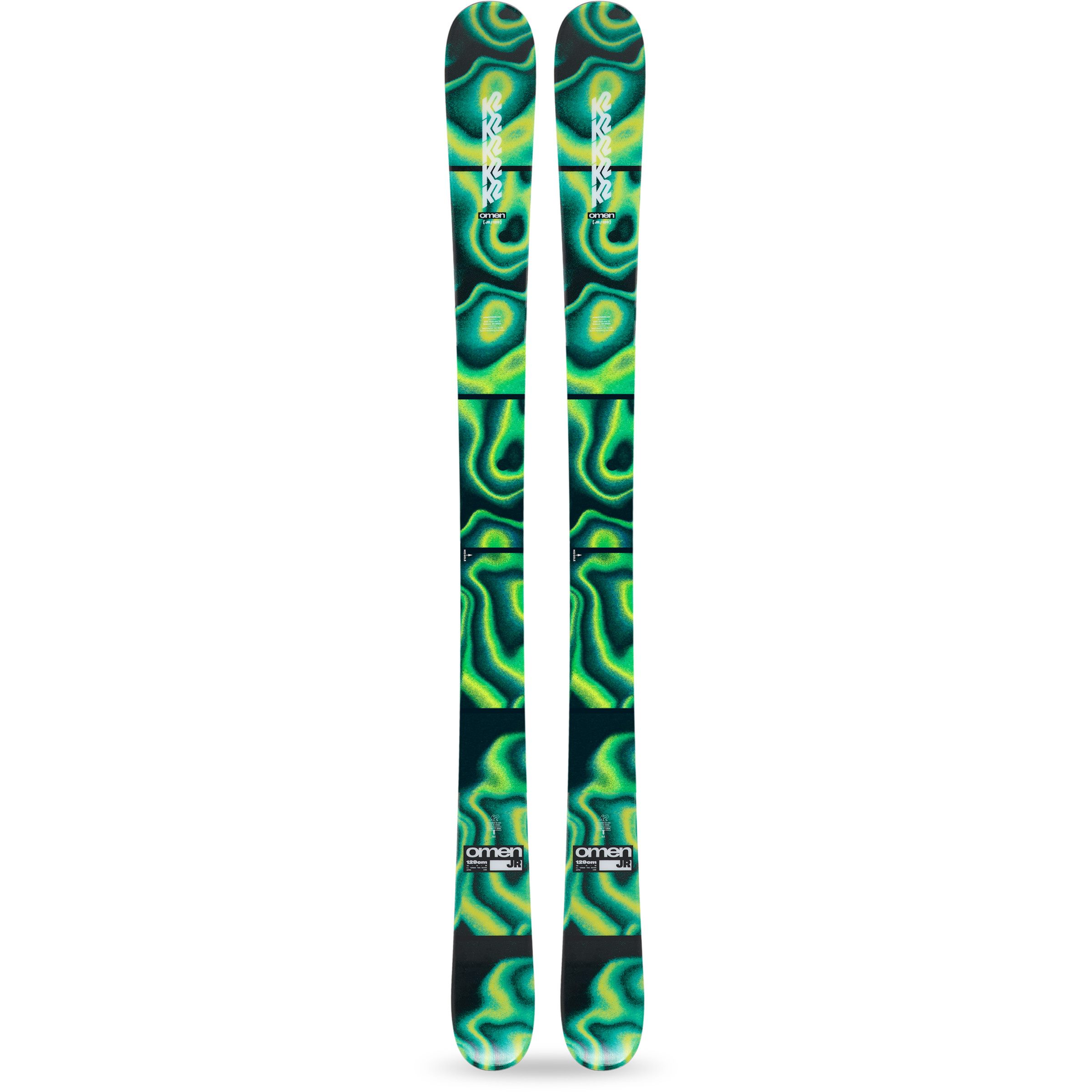 K2 Omen Freerideski 25/26 Kinder Ski gruen Größe 129cm Freeride