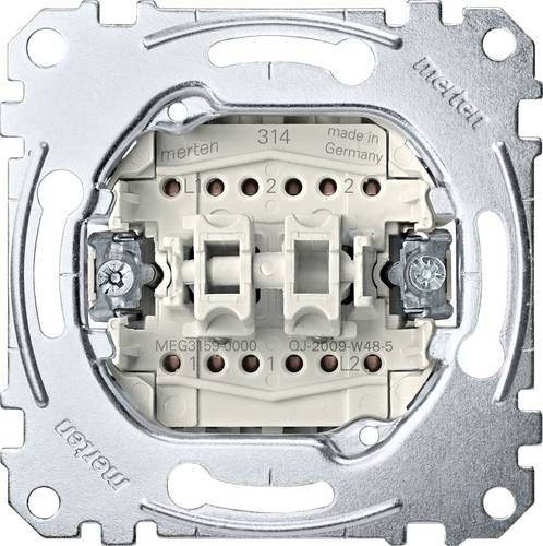 Merten 2fach Einsatz Taster MEG3159-0000 1St.