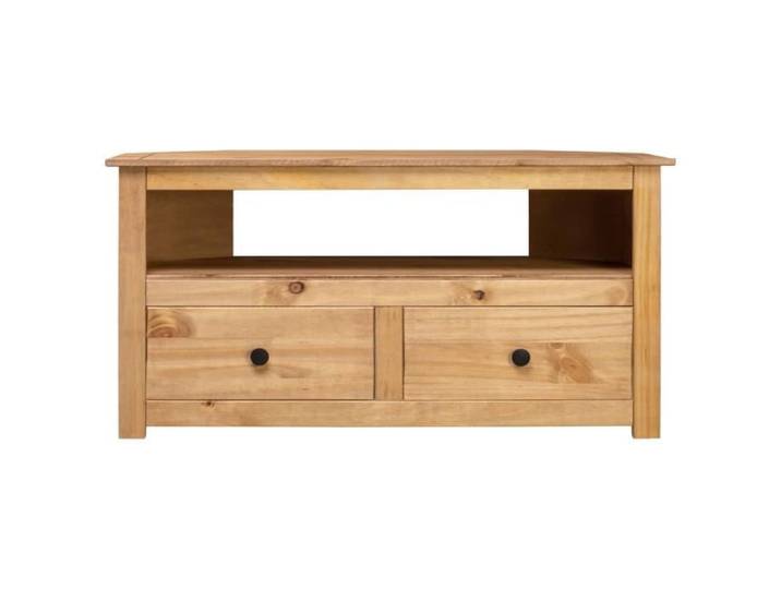Meuble TV d'angle - DILWE - Panama - Pin massif - 93x49x49 cm - 2 tiroirs