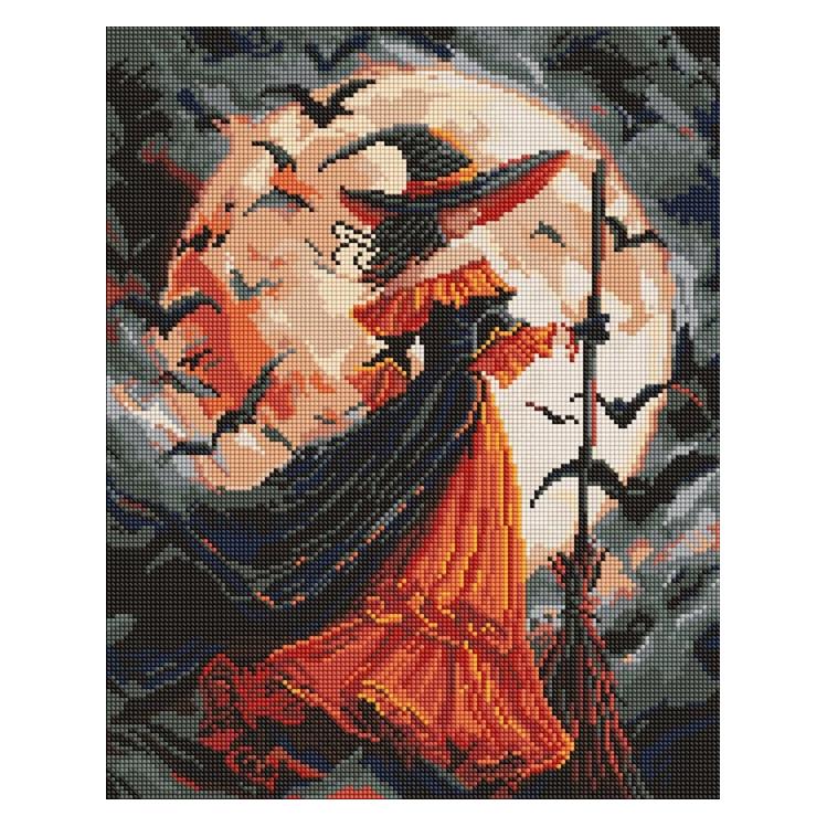 Ideyka Diamantmosaik - Hexe 40x50cm (AMO8364)