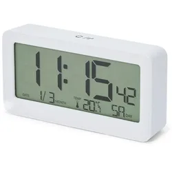 Tchibo - LCD-Funkwecker - weiß