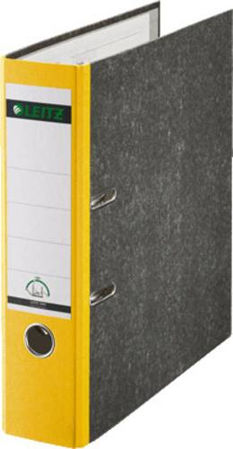 Leitz Ordner 1080 DIN A4 Rückenbreite: 80mm Gelb Wolkenmarmor 2 Bügel 10805015