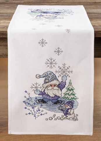 Stickläufer "Winter-Wichtel"