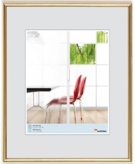 Walther Kunststoffrahmen KG318H Galeria 13x18cm gold