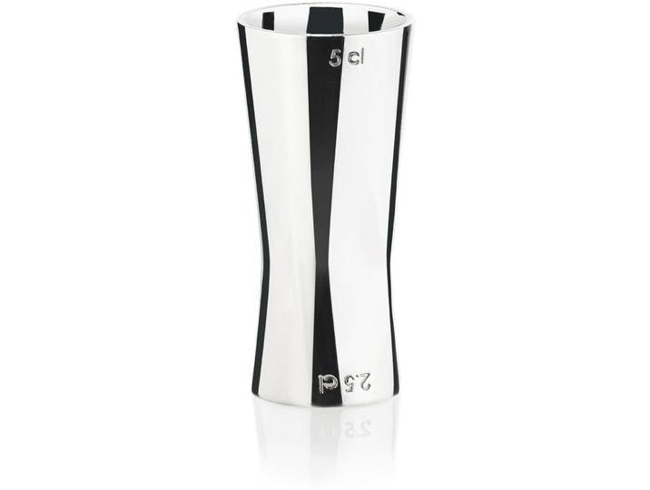 Zone Denmark Cocktail-Doppelmass Rocks 50/25 ml, Silber - Material: Edelstahl - 1093