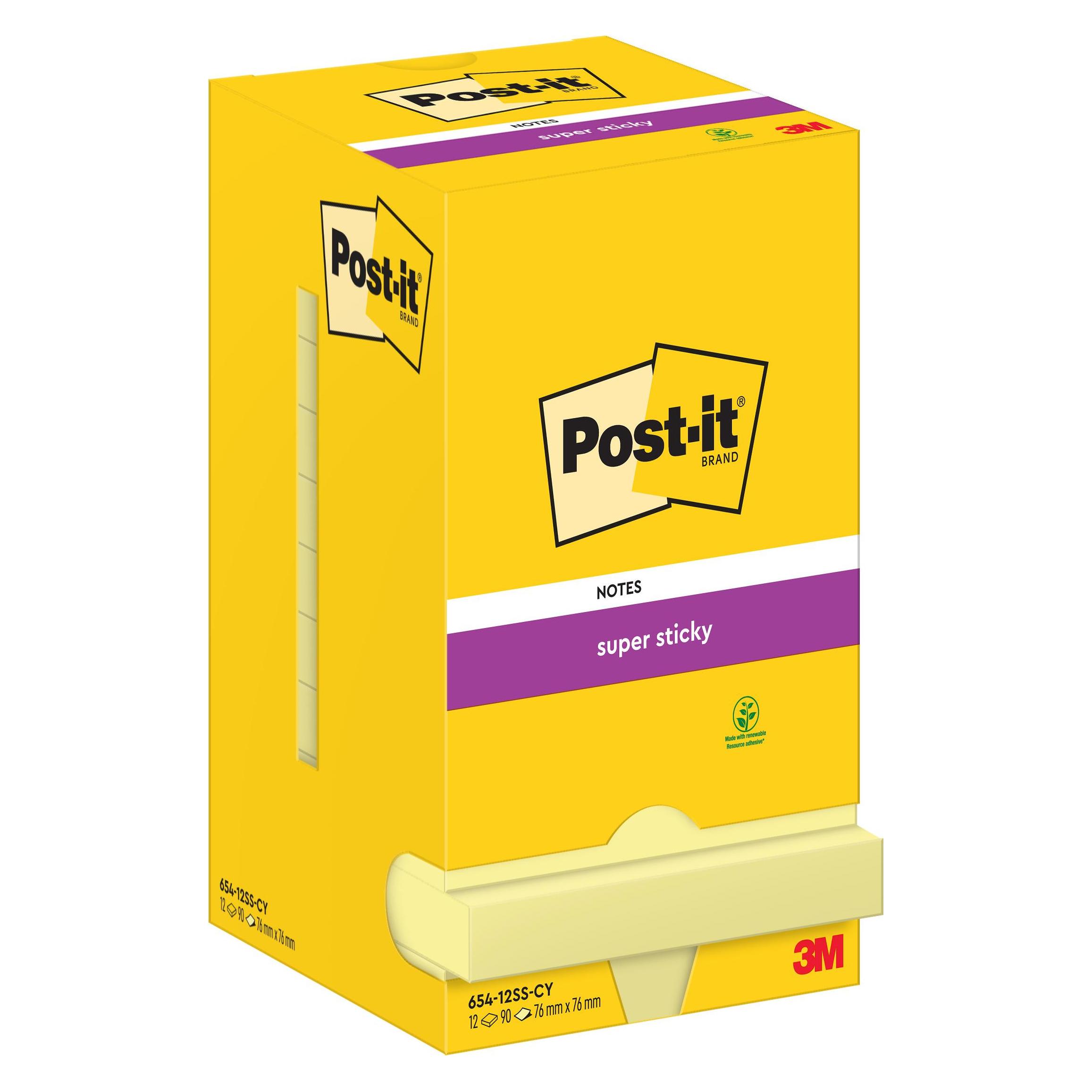Post-it Super (76 x 76 mm) (65412SY)