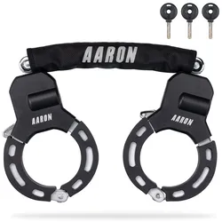 AARON Bolt Handschellenschloss für E-Scooter - Hochsicherheits-Design - Schwarz