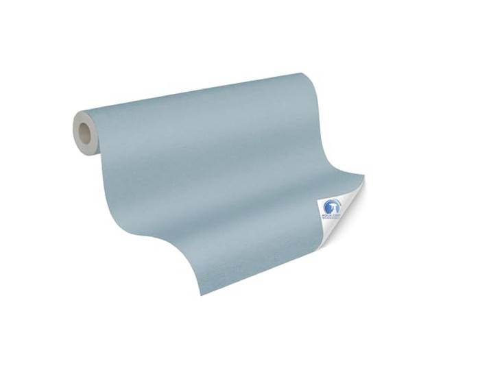 Livingwalls papier peint DESIGNDROP - papier peint intissé préencollé de couleur unie en bleu - 10\,05m x 0\,53m - papier peint uni pour différentes pièces - 785753