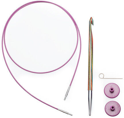 KnitPro Tunesische Häkelnadel, 7 mm Ø, im Set