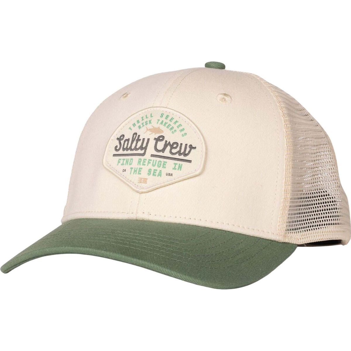 Salty Crew Border Trucker off white/mid green (OFF/MDGRN) 1Sz 35035775-OFF/MDGRN-1Sz