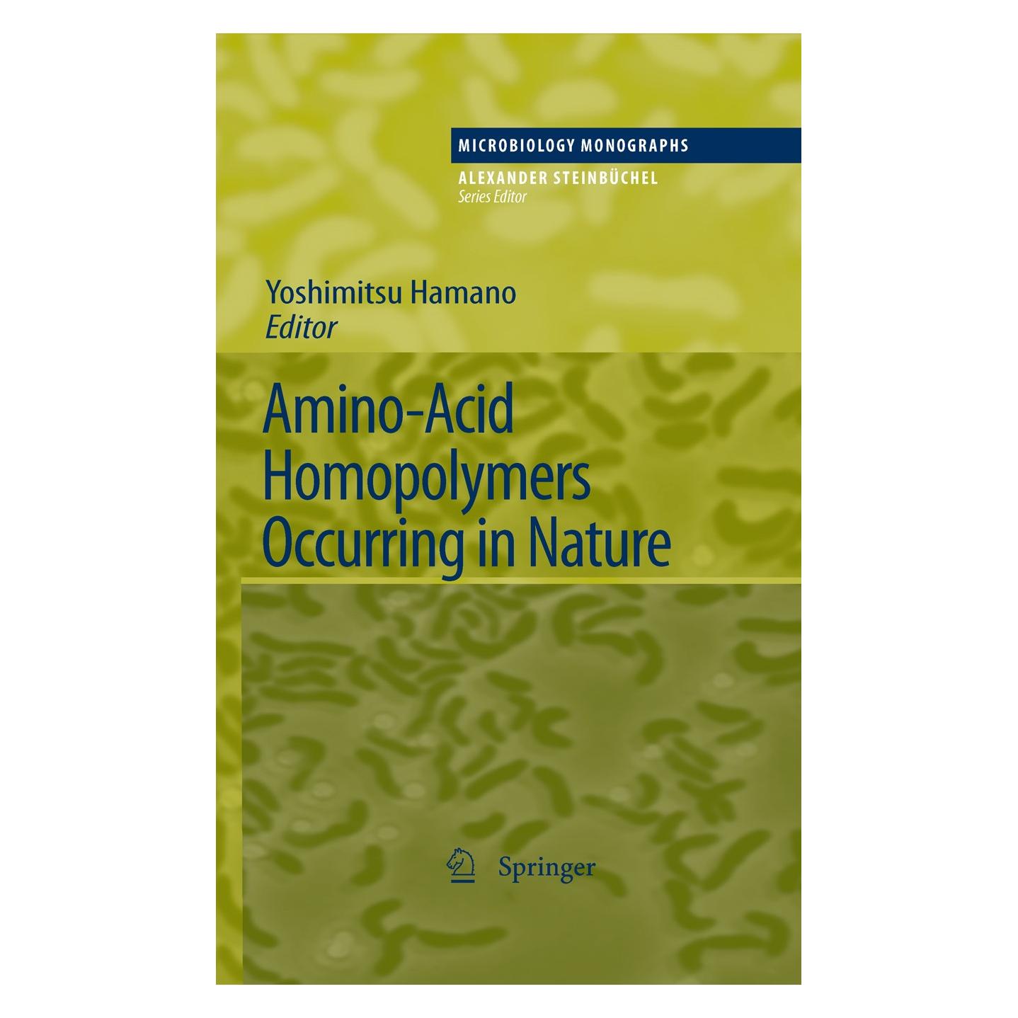 Springer Amino-Acid Homopolymers Occurring in Nature (Englisch, Hardcover, Yoshimitsu Hamano) (9783642124525)