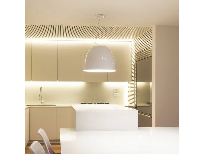 Nur Gloss LED-Hängelampe App-steuerbar weiß - Artemide - Wohnzimmer - Design - Kunststoff - Einflammig