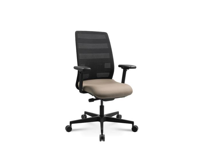 Tradingzone Air 3 Office Chair with 3D Armrests, Beige, New, Ergonomic Chair—Ideal for Flexible Work