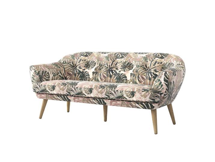 Canapé 3 places Dosrius Vert Microfibre Julis 182 x 78 x 88cm Scandi