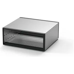 Schroff ratiopacpro komplettgehäuse - ratiopac pro 3he 42te 255t, Serverschrank Zubehör, Schwarz