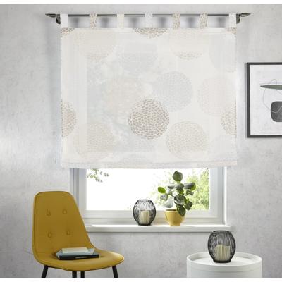 Raffrollo OTTO HOME "Belem" Gr. 5, grau (stein), B:120cm H:140cm, Voile, Obermaterial: 100% Polyester, Raffrollos, Transparent, Voile, Polyester