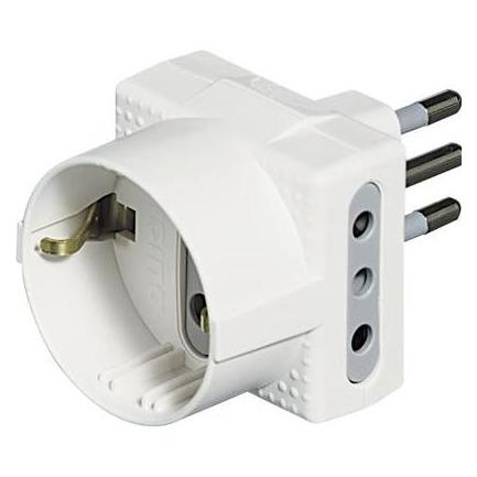 Bticino S3610D Steckdosenadapter Weiss (S3610D)