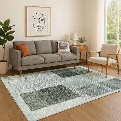 Addison Rugs Premium Washable Super Soft Geo Hatch Mayfield Rug