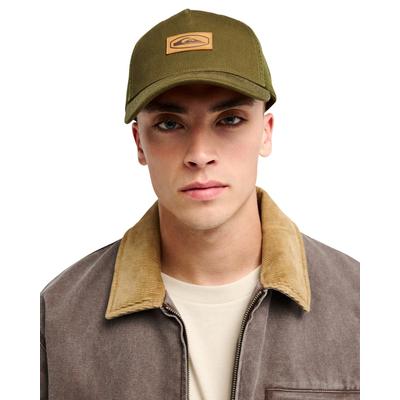 Trucker Cap QUIKSILVER "Decades Cotton Patch", Herren, grün (grape leaf), Kunstfaser, Caps