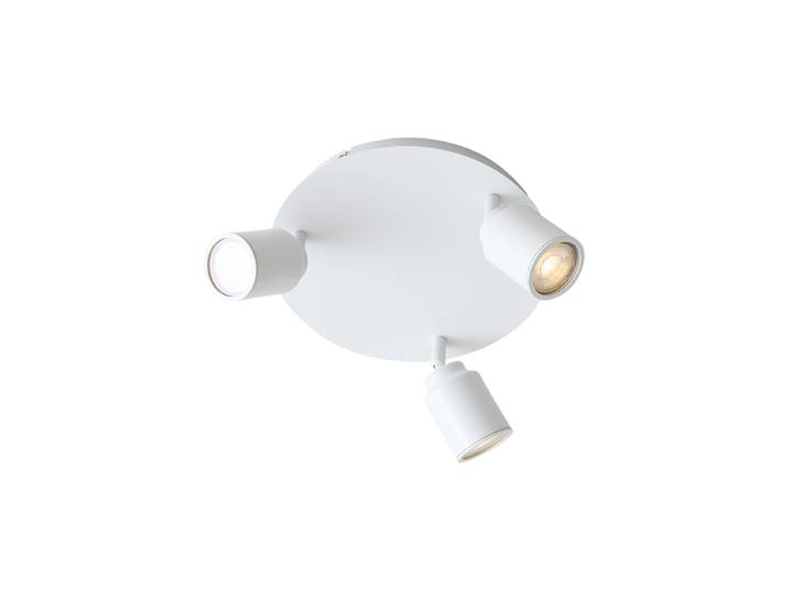 Spot de salle de bain moderne blanc 3 lumières IP44 - Ducha