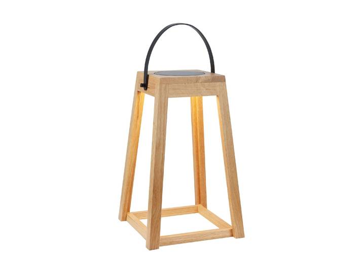 LED Laterne MARKSLÖJD Nordic Eichen-Optik, IP 44 , braun (bunt), Leuchten, LED Laterne