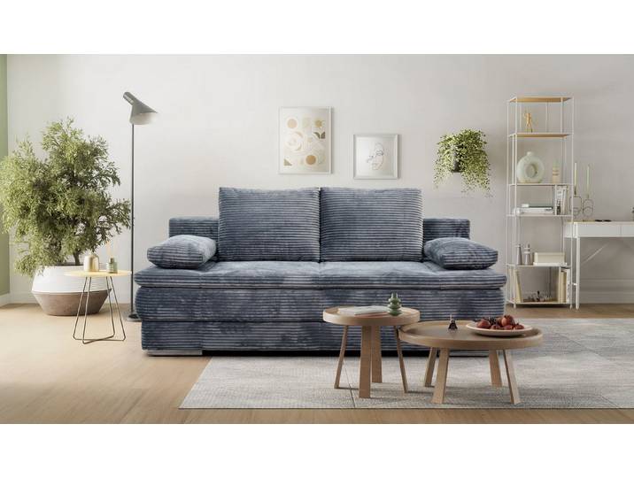 Hygger Möbelhaus Schlafsofa Brendon mit Bettkasten & komfortabler Liegefläche 150 × 205 cm, Inklusive 2 Zierkissen., Versandkostenfrei innerhalb Deutschlands, Hergestellt in Europa