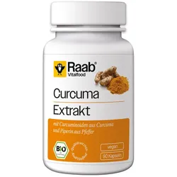Raab Vitalfood® Bio Curcuma Extrakt Kapseln 90 St
