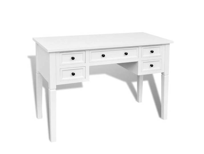Bureau - CLOUD - Blanc - à 5 tiroirs - LL59725
