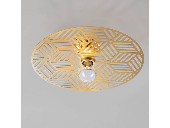 Plafonnier Eres Ø 40cm Doré/Doré aluminium LED E27
