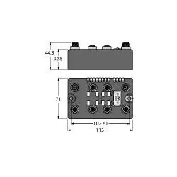 Turck Compact Feldbus Station BLCDP-4M12MT-4AI-TC