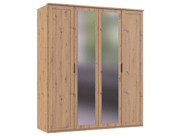 DREHTÜRENSCHRANK Nadja Eiche Dekor B: 180 cm