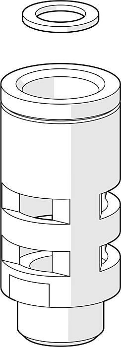 Hansa Rohrunterbrecher 59911330 Bauform A2, chrom