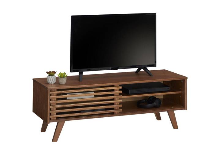 Idimex Lowboard Sean Kastanie, Kastanienfarben, Holz, Kiefer, Vintage, 115x40x38 cm, Wohnzimmer, TV Möbel, Lowboards, Lowboards stehend