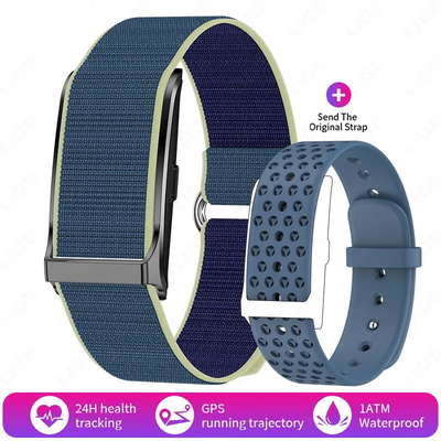 Shopalltechgadgets SmartFit Waterproof Fitness Smartwatch With Heart Rate & Blood Pressure Monitor blue