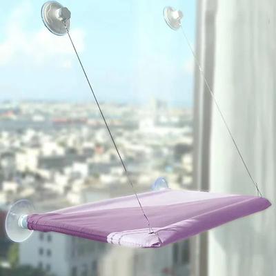 Uplift Essentials Ultra Soft Space Saving Cat Window Hammock purple