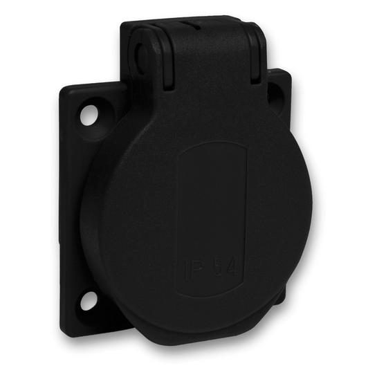 Schneider Electric PKS51N Einbau-Steckdose IP54, IK08 Schwarz (PKS51N)