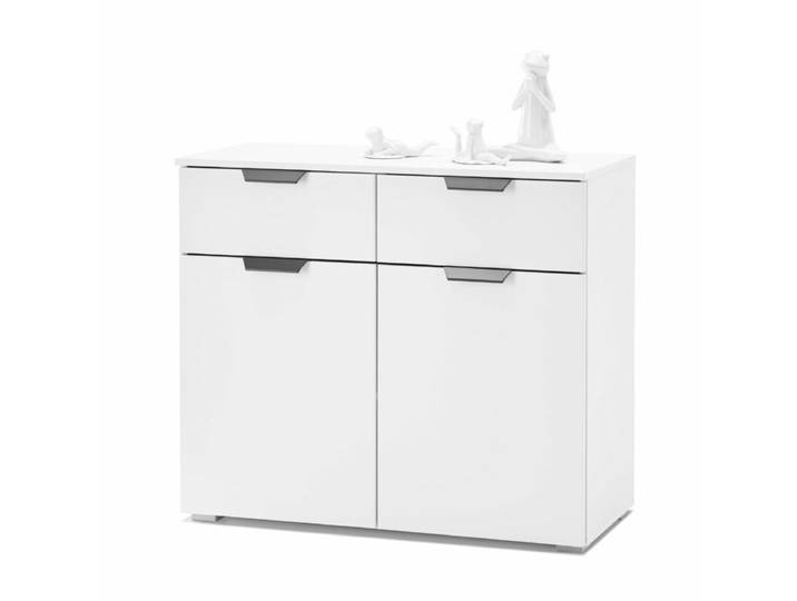 Trendstore Romed Kommode - Dekor alpinweiß , 2 Türen 2 Schub